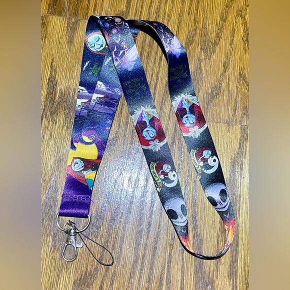 Disney Nightmare Before Christmas Lanyard ID Holder Badge Simply Meant to Be - Picture 1 of 3